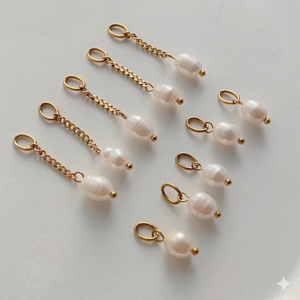 Brincos Pérola Dourada Luxo Elegância Delicada e Sofisticada