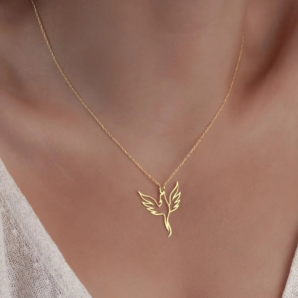 Zalora Joias™ | Colar Feminino com Pingente Elegante em Aço Inoxidável