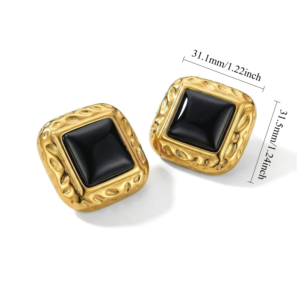 Zalora Joias Brincos Argola Maria Dourados em Aço Inoxidável