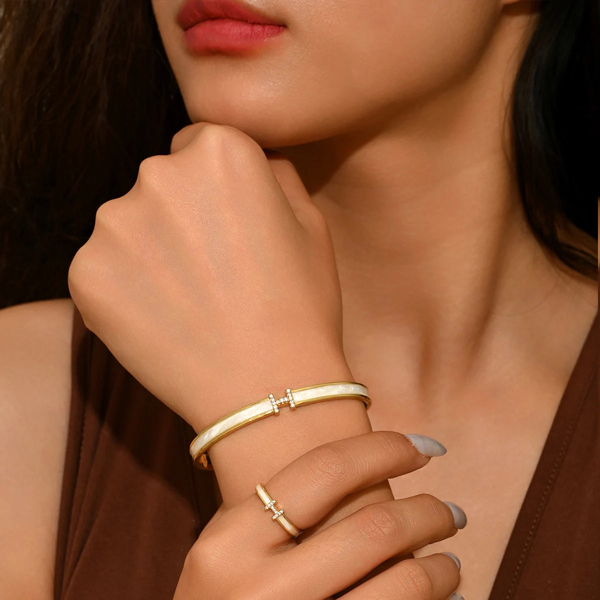 Bracelete Nail Luxury Ouro 18K Poder, Elegância e Sofisticação
