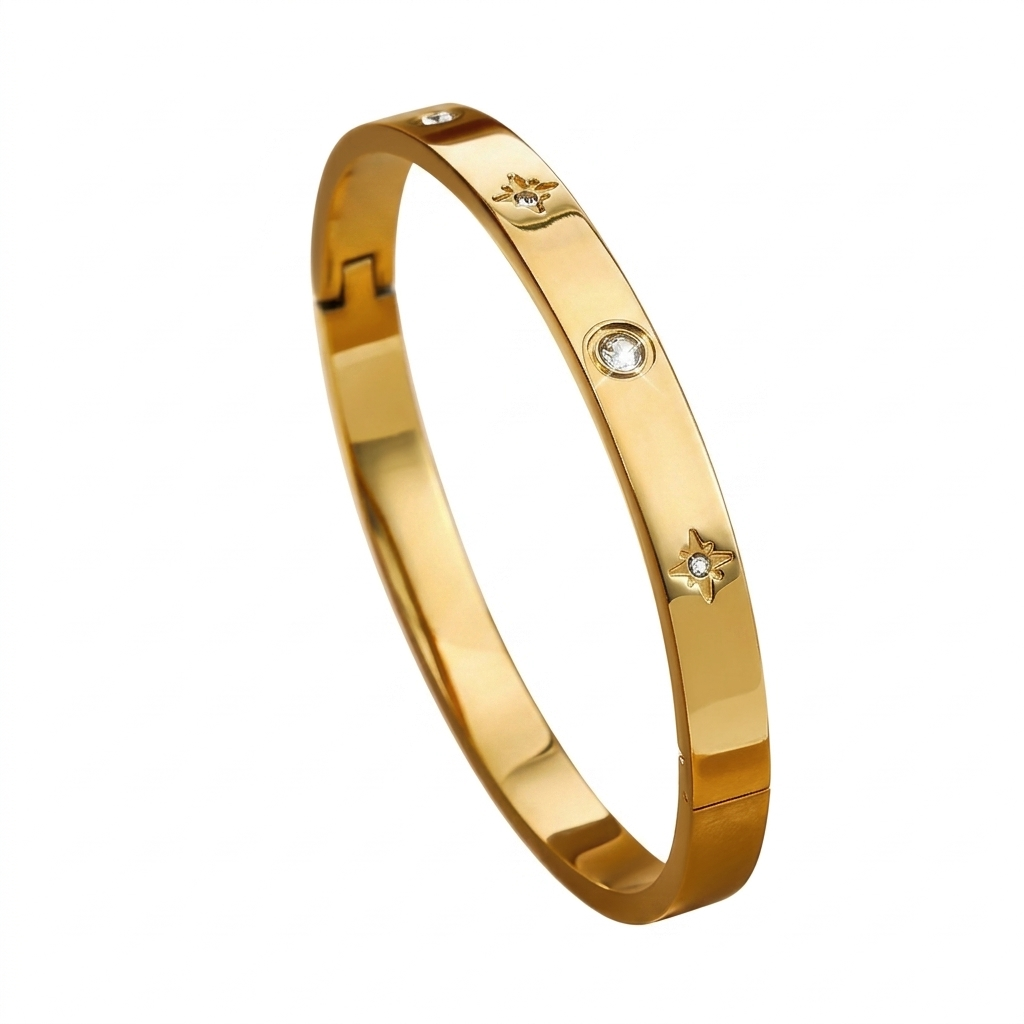 Zalora Joias – Kit 2 Pulseiras em Aço Inoxidável com Numerais Romanos Estilo Bracelete Relógio (Unissex)