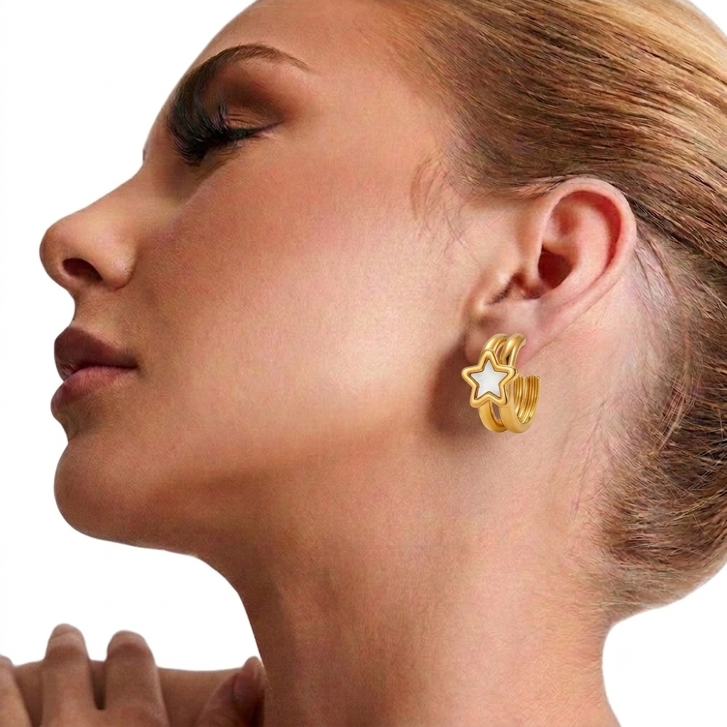 Brincos Gota Banhados a Ouro 18K – Delicadeza e Sofisticação
