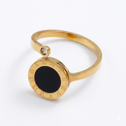 Conjuntos Premium Pulseira Anel Dourado com Zircônias – Elegância Atemporal™ Zalora joias