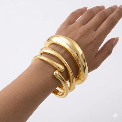 Zalora Joias™ | Pulseira de Geometria Dourada