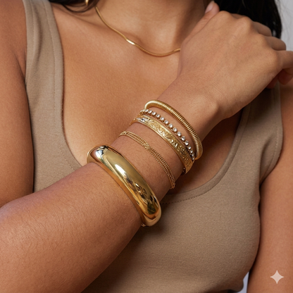 Zalora Joias™ | Pulseira de Geometria Dourada