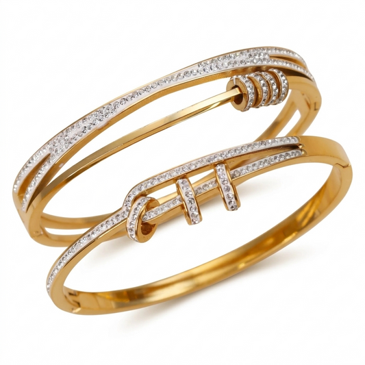 Zalora Joias™ Skeleton Luxe Cuff Bracelet 18K