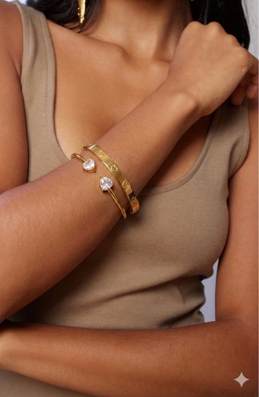 Zalora Joias™ | Pulseira Heart Elegance 18K