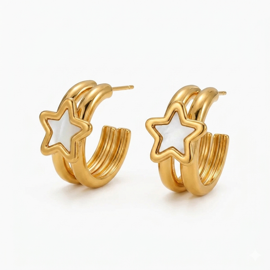 Brincos Gota Banhados a Ouro 18K – Delicadeza e Sofisticação