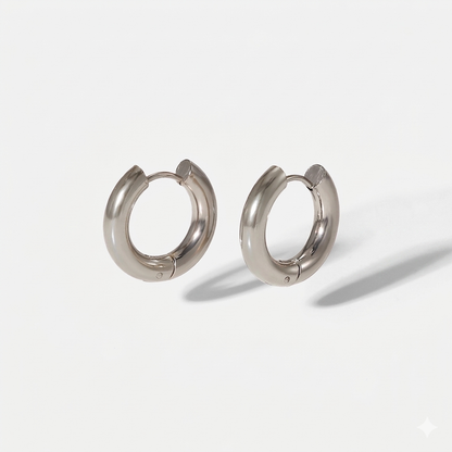 Brincos Argola de banho dourada Geométrica Premium – Zalora Joias™