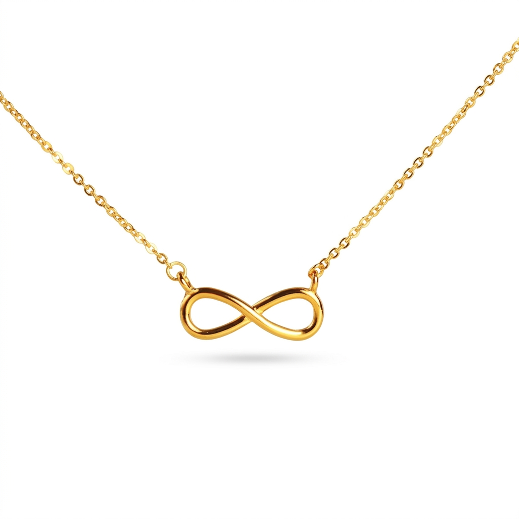 Zalora Joias Colar Choker Infinito Boho com Pingente Charm de  Banhado a Ouro 18K