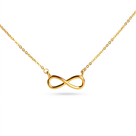Zalora Joias Colar Choker Infinito Boho com Pingente Charm de  Banhado a Ouro 18K