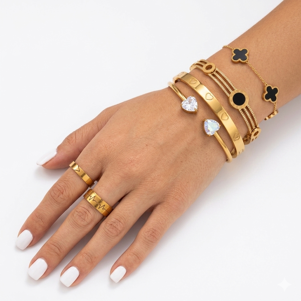 Zalora Joias™ | Pulseira Heart Elegance 18K