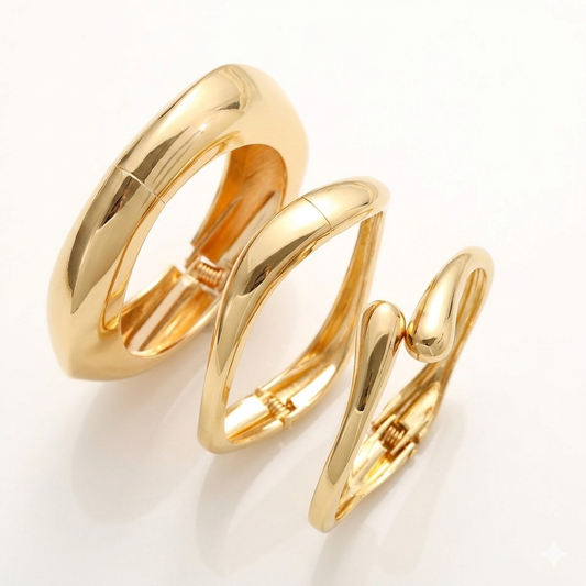 Zalora Joias™ | Pulseira de Geometria Dourada