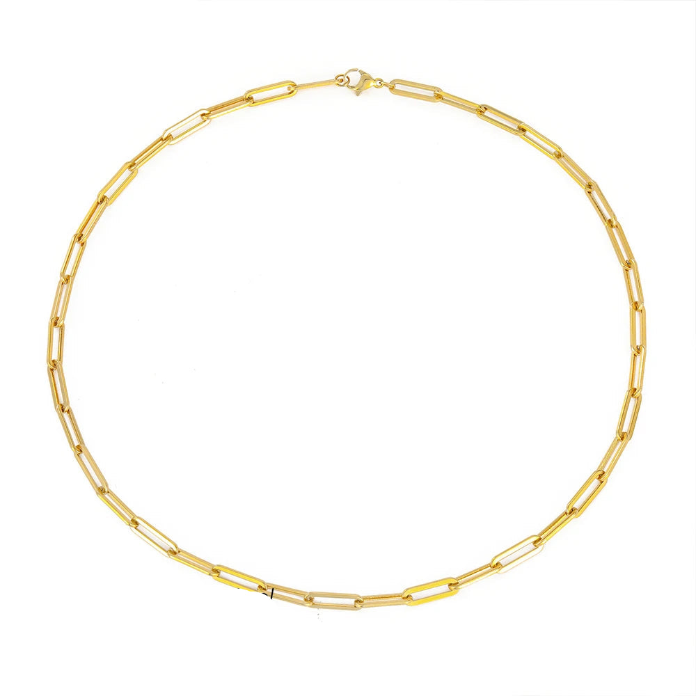 Colar Elos Luxury Ouro 18K Modernidade e Elegância Atemporal