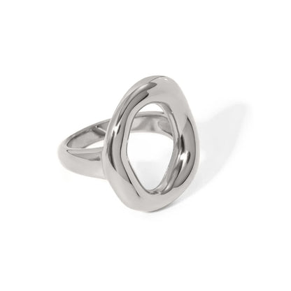 Anel ouro 18K Aura Luxo Moderno e Elegância Atemporal