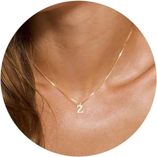 Colar Letra Personalizada Banhado a Ouro 18K