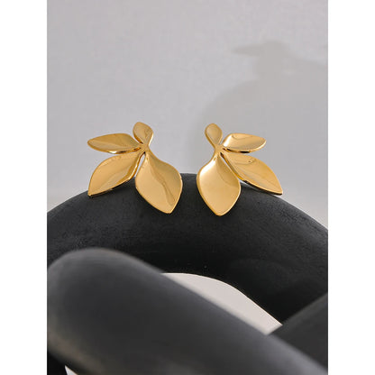 Brinco Ouro e prata De banhos Folha Dourada Orgânica™ –  Zalora Joias