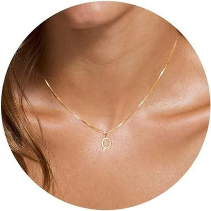 Colar Letra Personalizada Banhado a Ouro 18K