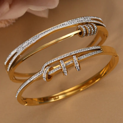 Zalora Joias™ Skeleton Luxe Cuff Bracelet 18K