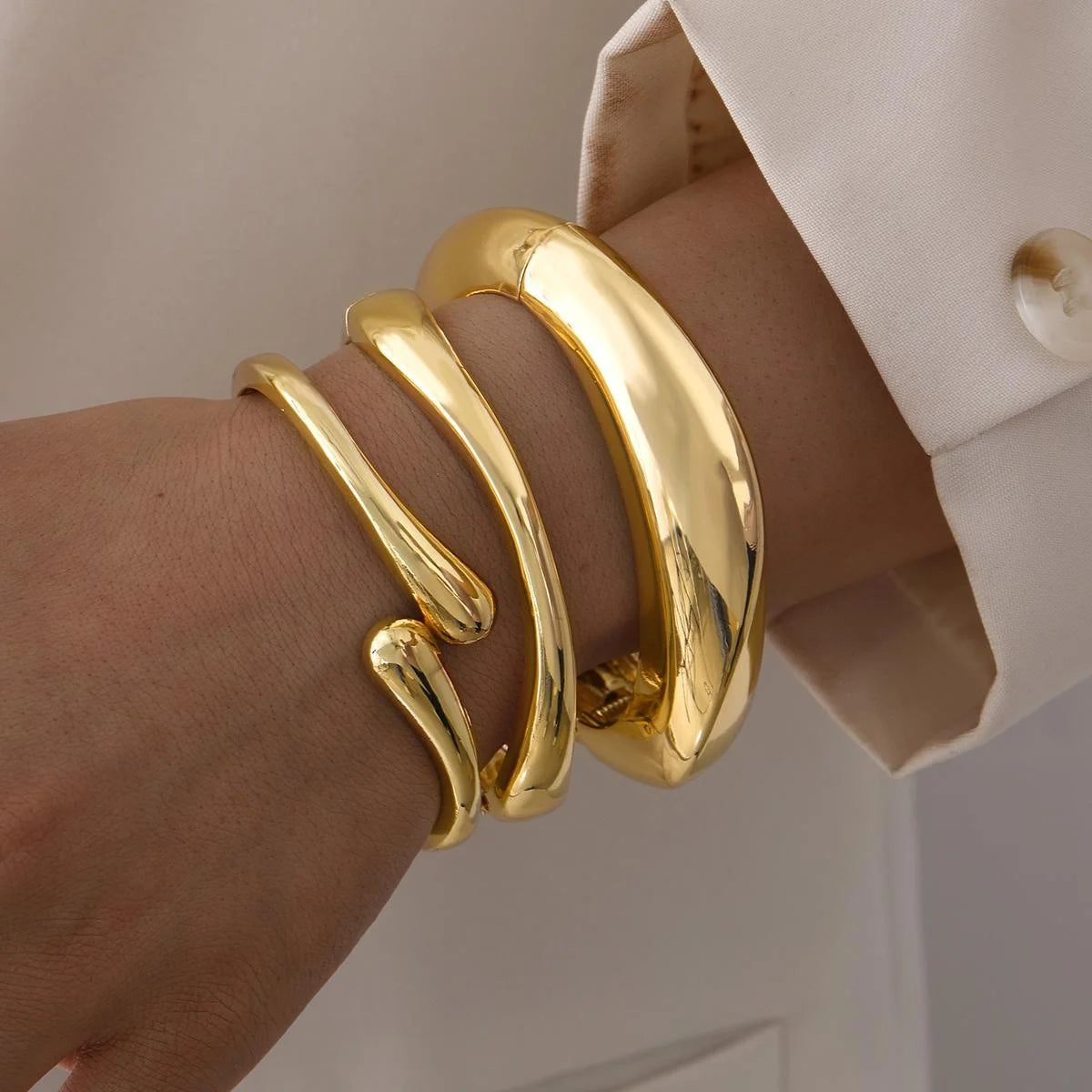 Zalora Joias™ | Pulseira de Geometria Dourada