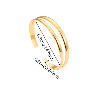 Zalora Joias™  Classic Luxe Cuff Bracelet 18K