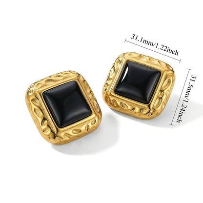 Zalora Joias Brincos Argola Maria Dourados em Aço Inoxidável