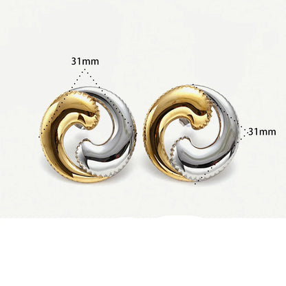 Brinco Geométrico Quadrado Com mix de Banhado a Ouro 18K – Elegância Atemporal