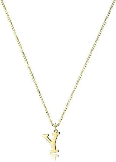 Colar Letra Personalizada Banhado a Ouro 18K