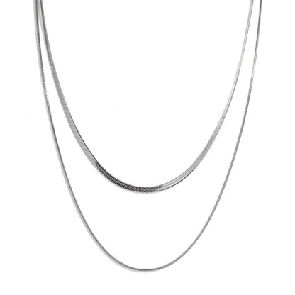 Colar Double layer Ouro  Com mix de banho Zalora Joias™