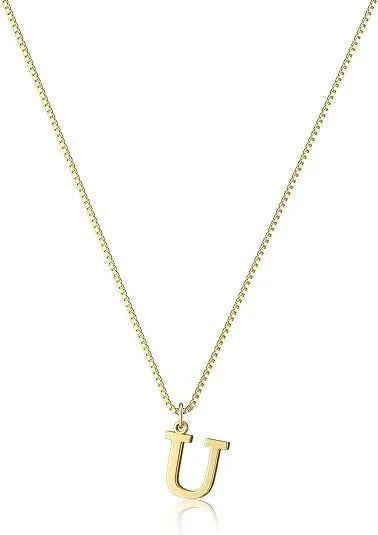 Colar Letra Personalizada Banhado a Ouro 18K