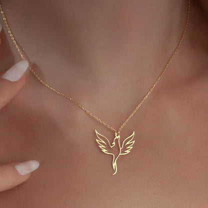 Zalora Joias™ | Colar Feminino com Pingente Elegante em Aço Inoxidável