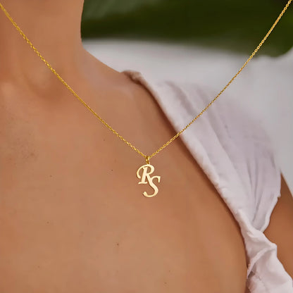 Colar Inicial Personalizada Banhado a Ouro 18K