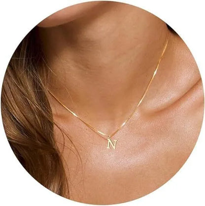 Colar Letra Personalizada Banhado a Ouro 18K