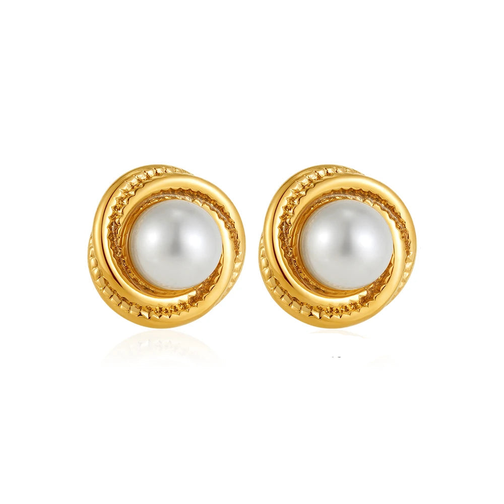 Zalora Joias – Brincos Elegance Round Gold 18K