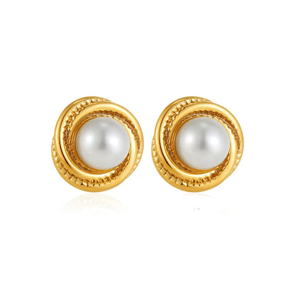 Zalora Joias – Brincos Elegance Round Gold 18K